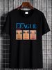 Hu League Dare Black T Shirt Versatile Stretched Homme Comfortable Unisex Slightly Breathable Casual Soft Streetwear Top For Everyday Wear Summer_viptrois.com