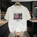 Trendy Short Sleeved T-shirt For Men In Summer , New American Style Loose Oversized T-shirt, Made Of Pure Cotton_viptrois.com