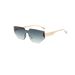 New Frameless Cat Eye Sunglasses Personality Metal Leg Frameless Sunglasses Duqiao Glasses_viptrois.com