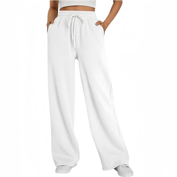 Men's Clothing Wide Leg Sports Pants High Waist Loose Drawstring Jogging Pants With Pockets Sweatpants_viptrois.com