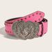 New rivet fashion punk style wide belt personality women's jeans Universal belt in stock wholesale_viptrois.com