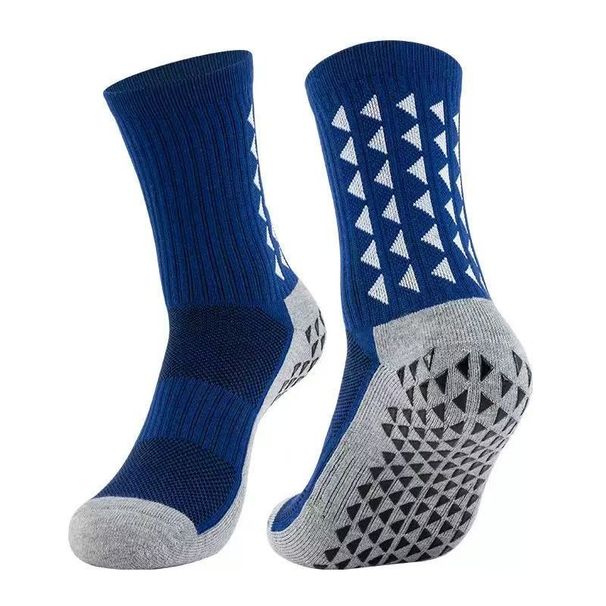 Football Socks Thick Towel Bottom Sports Socks Triangle Dotted Non Slip Breathable Running Socks_viptrois.com