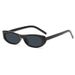 Small Frame Sunglasses New Women's Narrow Frame Retro Elliptical Sunglasses_viptrois.com