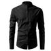 Men's Clothing New Stand Up Collar Shirt Long Sleeved Pure Cotton Men's Casual Linen Shirt Men's Trendy_viptrois.com