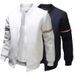 Men's baseball jersey, British standing collar, color blocking slim fit jacket, men's jacket_viptrois.com