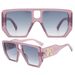 Men's Sunglasses Fashion Large Frame Personality Sunglasses For Women Jelly Color Square Double Beam Anti Ultraviolet Sunglasses New_viptrois.com