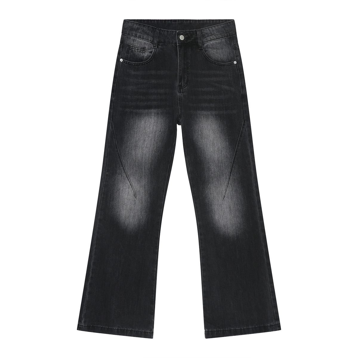 Men's Clothing | Autumn New Arrivals Style Retro Slim Flared Spliced Denim Pants_viptrois.com