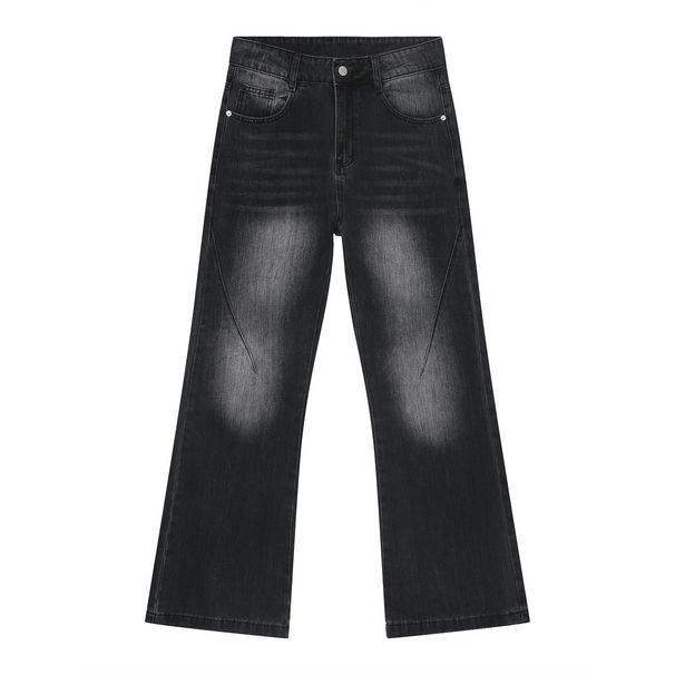 Men's Clothing | Autumn New Arrivals Style Retro Slim Flared Spliced Denim Pants_viptrois.com