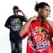 National Trend American Street Spray Paint Washed Direct Print Loose Fit Cartoon T-Shirt For Men_viptrois.com