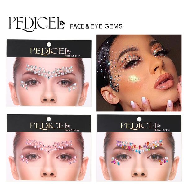 Halloween Edm Electronic Music Festival Face Stickers Eyebrow Stickers Diamond Resin Diamond Carnival Diamond Stickers Masquerade Face Decoration_viptrois.com