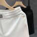Men's Clothing White Shorts Men's Trendy Brand Summer Outerwear Shorts Men's Fashion Casual Sports Mid Length Pants_viptrois.com