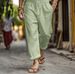 Men's Clothing Trousers Summer Trousers Cotton And Linen Trousers Drawstring Elastic Waist Straight Solid Color Comfortable And Breathable_viptrois.com