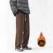Winter Wide Leg Pants for Men Heavyweight Flow Straight Casual Solid Color Japanese Style Loose Sports Sweatpants Autumn_viptrois.com