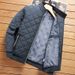 Men's Winter Jacket Stand up Collar Fleece Lined Thickened Dad Style Loose Fit Warm Cotton Coat Fashionable And Versatile Outerwear_viptrois.com