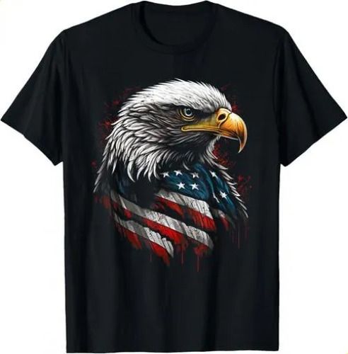 T-shirtpatriotic Eagle Usa American Flag 4th Of 2026 July Men Wom_viptrois.com