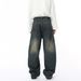 Men's Workwear Jeans With Structural Seam Design & Curved Utility Pockets Loose Fit Denim Pants For All Seasons (XS-XL)_viptrois.com