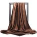 Apparel Accessories Solid color large square scarf 90cm Malay casual headscarf silk gift scarf monochrome shawl cheap gauze scarf wholesale_viptrois.com