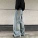 Men's Clothing American Retro Loose Wide Leg Daddy Pants Street Trend Casual Straight Trousers_viptrois.com