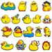 New Yellow Duck Cute Cartoon Shoes Flower Shoe Buckle Soft Rubber Shoes Accessories Ornaments Sandals Accessories_viptrois.com