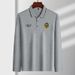 Men's Clothing Dad's casual business e commerce polo shirt men's free ironing large size embroidered lapel top long sleeve_viptrois.com
