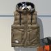 Men's Winter Padded Vest Jacket - Thickened Warm Workstyle Sleeveless Coat For Outdoor & Casual Wear (Black/Red/Beige/Blue/Brown/Gray, L-6XL)_viptrois.com