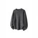 Men's Oversized Knit Sweater - Trendy High Street Pullover With Loose Fit, Korean & Hong Kong Inspired Casual Style_viptrois.com