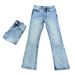 Men's Flared Denim Pants - Marble Wash Slim Fit Jeans | Versatile Commuter & Streetwear Trousers_viptrois.com