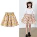 Mother & Kids D's New Children's Skirts Girls Small Floral Skirts Baby Small Floral Waist Skirts Dresses_viptrois.com