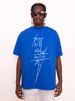 Original Creative Formula Lightning Printing American Small Round Neck Retro Style Niche Design Summer Loose Short-sleeved Top_viptrois.com