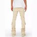 Cargo Straight European And American Fashion Ins Hot Elastic Patchwork Denim Layered Flared Men's Pants_viptrois.com