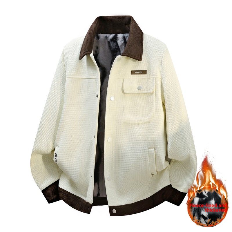 Fleece Vintage Jacket Jacket Men's Casual Jacket_viptrois.com