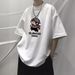 100% Pure Cotton Summer Loose Size 2-300 Pounds Trendy Short Sleeved Youth Men's Simple And Versatile T-shirt_viptrois.com