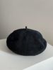 Korean Spring Summer Fashion British Beret Hat For Women Linen Breathable Thin Style_viptrois.com