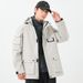 Men's Clothing Heavyweight Workwear Jacket With Cotton Lining - Oversized Utility Coat For Winter, Streetwear Style (in Beige, Black, Green)_viptrois.com