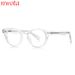 New Retro Flat Glasses Oval Frame Orange TR Glasses Frame Spring Core_viptrois.com