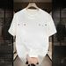 Pure Cotton Trendy Brand Summer T-shirt Top, High-end Short Sleeved T-shirt, Men's New Inner Matching Base Shirt_viptrois.com
