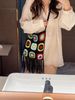 Women's Shoulder Bags Hand-crafted Crochet Hollowed-out Woven Handbag With Contrasting Colors, Bohemian Chic Chic Crochet Knitted Bag For Women_viptrois.com