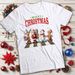 Mens And Womens Santa Reindeer Snowman Merry Christmas T-Shirt Mens Womens Tees Top Tee #MC_viptrois.com