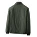 Men's Clothing Stand Collar Jacket Fashion Trendy Nylon Stand Collar Jacket With Zipper Pockets, Stylish Casual Outerwear For Teens And Young Adults_viptrois.com