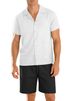 Men's Casual Button-Up Shirt & Beach Shorts Set – Breathable Summer Outfit (S-XXXL, 6 Colors) | Office-to-Vacation Style_viptrois.com