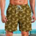 Premium Products Beach Large Size Quick Drying Loose Fitting Thin Quarter Men's Shorts Sports Casual Floral Pants_viptrois.com