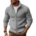 Men's Clothing Spring And Autumn New Cardigan Sweater Men Korean Style Trendy Zipper Outerwear Knitted Sweater Jacket Men Plus Velvet Thick Winter_viptrois.com