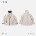 TRS Men's Japanese-Style Outdoor Hooded Jacket – Teflon-Coated Rugged Tapered Fit, Water-Resistant & Windproof For Urban Adventures_viptrois.com