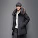 Men's Down Jacket Winter Hooded Coat Thickened Warm Light Business Tooling Jacket_viptrois.com