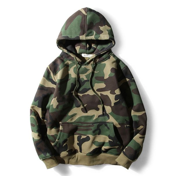 Loom Foreign Trade Autumn Winter Camouflage Sweatshirt Men's Trendy Brand Harajuku European And American Student Loose Hooded_viptrois.com