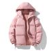 Men's Clothing Couple's Winter Puffer Jacket, Oversized Unisex Hooded Coat With 500g Polyester Fill, Streetwear Essential For Casual & Dating Outfits_viptrois.com