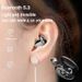 Invisible Sleep Wireless Earphone TWS Bluetooth 5.3 Headphones Hidden Earbuds IPX5 Waterproof Noise Reduction Sports_viptrois.com