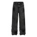 Men's Clothing Fashionable Brand, Stylish, Niche Design Pants, Hot Diamond Loose Straight Wide Leg Casual Jeans, Straight Pants For Men And Women_viptrois.com
