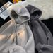 Men's Fleece-Lined Hooded Zip-Up Sweatshirt Jacket - Heavyweight Winter Pullover With Pockets, Unisex Casual Outerwear (Black, White, Grey, Blue)_viptrois.com