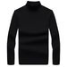 Pure Cotton 230g Thermal Underwear Base Shirt Spring Autumn High Neck Solid Color Long Sleeve T-Shirt Men's Breathable_viptrois.com